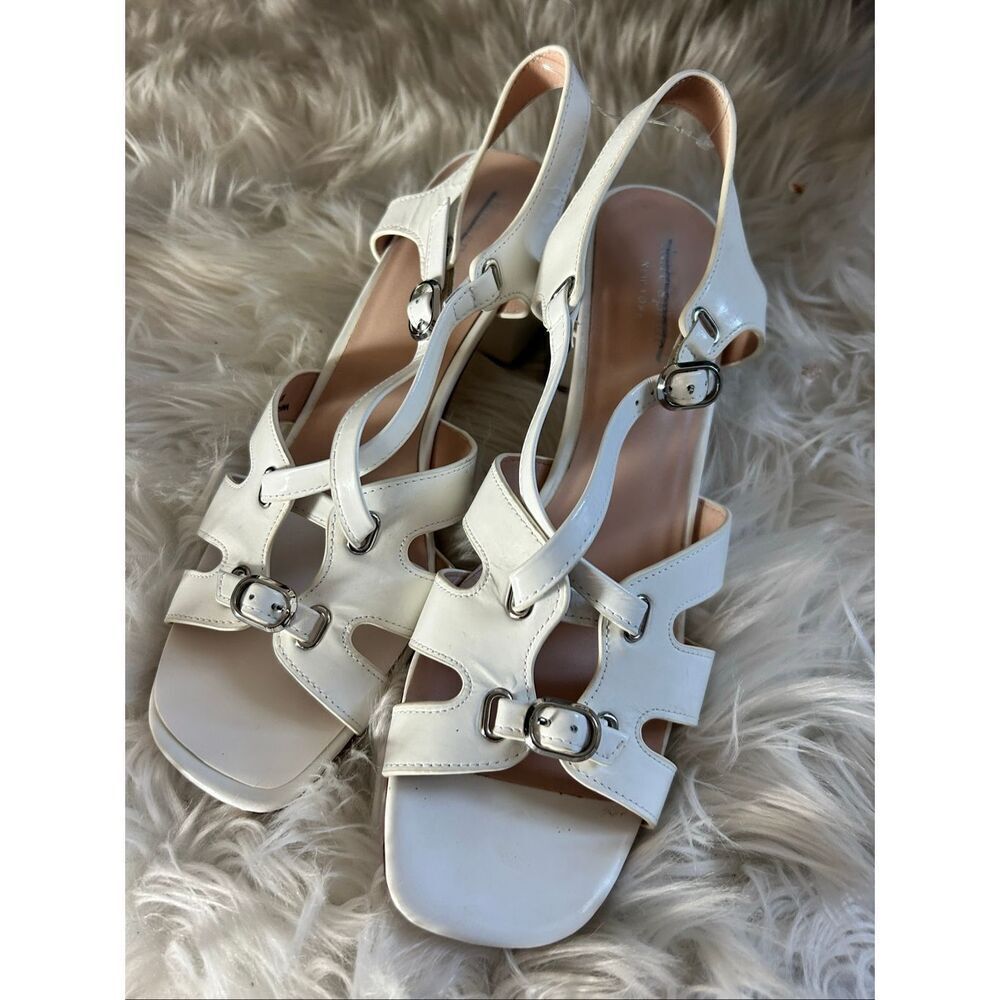 Kate spade Ella Sandler small heel white classy stylish summer comfy sandals
